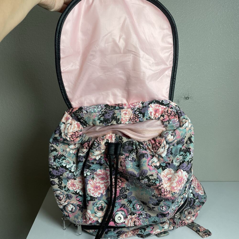 Candie's Floral Backpack Y2K 2010s Canvas Girly - Picture 7 of 9